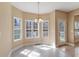 Breakfast nook with large windows and a door leading to a porch, perfect for enjoying your morning coffee at 313 Sable Trace Pass, Acworth, GA 30102