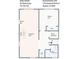 Basement floorplan displaying a living room, bedroom, laundry room, and bathroom at 1785 Hammond Woods Sw Cir, Marietta, GA 30008