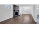 Living room with fireplace and hardwood floors at 1785 Hammond Woods Sw Cir, Marietta, GA 30008