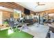 Home gym with full wall mirrors, sleek wood walls, and a wide variety of equipment at 201 Edwards Brook Ct, Canton, GA 30115