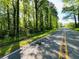 View of neighborhood street with mature trees at 3550 Gravitt Rd, Cumming, GA 30040