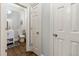 Charming bathroom with updated vanity, neutral tones, and convenient layout at 4441 Langdon Se Walk, Smyrna, GA 30080