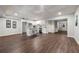 Finished basement with kitchen, island, and stainless steel appliances at 4441 Langdon Se Walk, Smyrna, GA 30080