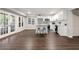 Finished basement kitchen with white cabinets and stainless steel appliances at 4441 Langdon Se Walk, Smyrna, GA 30080