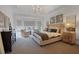 Serene main bedroom with tray ceiling, a bay window, soft lighting, and tasteful decor, creating a peaceful retreat at 1025 Abingdon Ln, Johns Creek, GA 30022