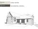 Exterior sketch with color samples for board and batten siding in Urbane Bronze at 295 Pebble Trl, Alpharetta, GA 30009