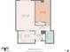 This spacious layout floor plan features a modern kitchen, cozy bedroom, and ample living space at 2965 Pharr Court South Nw # 102, Atlanta, GA 30305