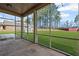 A covered patio overlooks a spacious backyard with lush green grass at 701 Cupcake Ct, Mcdonough, GA 30252