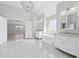 Beautiful bathroom showcasing a soaking tub, double vanity, and modern finishes at 701 Cupcake Ct, Mcdonough, GA 30252