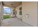 A covered patio with string lights and an open view of the yard at 701 Cupcake Ct, Mcdonough, GA 30252