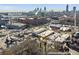 Aerial view of property and surrounding neighborhood, highlighting walkability to nearby attractions and markets at 735 Ponce De Leon Ne Pl, Atlanta, GA 30306