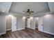 Spacious bedroom with modern ceiling fan and multiple closets at 984 Cascade Sw Rd, Atlanta, GA 30311