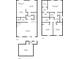 Complete floor plan set featuring the first, second and basement floors at 213 The South Chace Ne, Sandy Springs, GA 30328