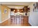 Kitchen area features bar seating, granite counters, and stainless steel appliances at 213 The South Chace Ne, Sandy Springs, GA 30328