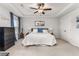 Spacious bedroom with a ceiling fan, trey ceiling, and large windows providing ample natural light at 224 Shoals Bridge Rd, Acworth, GA 30102