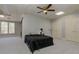 Comfortable basement featuring bedroom area and extra storage for flexible living at 8155 Legends View Ct, Cumming, GA 30028