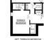 Detailed floor plan showcasing the layout of the terrace level of the property at 161 Basil St, Cumming, GA 30040