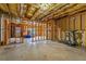 Unfinished basement with exposed framing, wiring, and ductwork, offering potential for customization and expansion at 4695 Ferncrest Pl, Douglasville, GA 30135