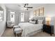 Cozy bedroom featuring modern decor, soft carpeting, and ample natural light at 733 Stickley Oak Way, Woodstock, GA 30189
