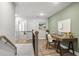Upstairs landing with designated home office space, desk, and stylish decor for work-from-home convenience at 733 Stickley Oak Way, Woodstock, GA 30189