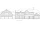 Architectural elevation of the front of the home, displaying the design and dimensions of the property at 202 Kenneth Drive, Alpharetta, GA 30009