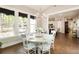 Bright dining room featuring large windows and a view of the surrounding greenery at 3560 Chattahoochee Rd, Cumming, GA 30041