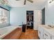 Bathroom with double sink vanity and sunken tub at 9975 Holly Hill Way, Jonesboro, GA 30238