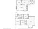 Two floor plan showing the layout of the main floor and second floor of the house at 3313 Summit Creek Ln, Loganville, GA 30052