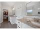 Bathroom with double vanity and large walk-in shower at 2317 Pleasant Grove Rd, Temple, GA 30179