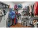 Walk-in closet with shelving, hanging racks, and ample storage space for clothes, shoes, and accessories at 2317 Pleasant Grove Rd, Temple, GA 30179
