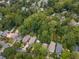A beautiful aerial view of a quiet neighborhood with tree lined streets and well kept homes at 746 Amsterdam Ave, Atlanta, GA 30306