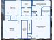 Floor plan showcasing bedrooms, bathrooms, and closets on the second floor of the property at 1712 Green Farm Cir, Dacula, GA 30019