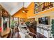 Bright living room with high ceilings, a fireplace and views of an upper level at 290 Leigh Kay Dr, Lawrenceville, GA 30046