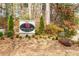 Elegant Woodcliff Private Residences sign with stone base surrounded by manicured landscaping at 401 Woodcliff Dr, Atlanta, GA 30350