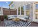 Inviting outdoor patio with comfortable seating, stylish decor, and a relaxing ambiance for entertaining at 4718 Wehunt Se Trl # 20, Smyrna, GA 30082