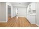 Finished basement with wet bar and durable flooring at 1544 Blue Bird Way, Cumming, GA 30041
