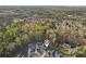 Scenic aerial view of a community blending harmoniously with nature, including a lake, lush forests, and landscaped neighborhoods at 278 Tillman Pass, Woodstock, GA 30188