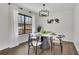 Dining room with a large window providing great natural light at 4843 Caboose Nw Ln, Acworth, GA 30102