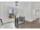 Bright entryway featuring hardwood flooring, a vaulted ceiling and a window view at 4843 Caboose Nw Ln, Acworth, GA 30102