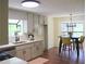 Bright kitchen featuring modern countertops, fixtures, and a cozy breakfast nook at 4843 Caboose Nw Ln, Acworth, GA 30102