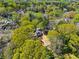 An elevated aerial view highlights a charming home surrounded by a vibrant and green tree canopy at 1350 Elizabeth Sw Ave, Atlanta, GA 30310