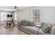 Comfortable living room with a large sectional couch and a foosball table at 1350 Elizabeth Sw Ave, Atlanta, GA 30310