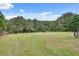 Large, green backyard with a wooden fence and mature trees providing privacy and a peaceful setting at 179 Bradshaw Park Dr, Woodstock, GA 30188