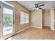Cozy breakfast nook with access to the deck and view of the backyard at 179 Bradshaw Park Dr, Woodstock, GA 30188