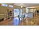 Open dining area with access to the kitchen, backyard, and natural lighting at 3012 Asheton Ne Pl, Marietta, GA 30068
