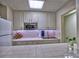 Compact kitchen features white cabinets, a microwave, and a cozy countertop space at 3012 Asheton Ne Pl, Marietta, GA 30068