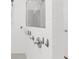 Modern shower features white tiling, glass door, and chrome fixtures at 100 Westchester Pass, Peachtree City, GA 30269