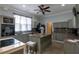 Well-equipped kitchen with an island, modern appliances, and ample cabinet space at 4985 Union St, Union City, GA 30291