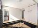 Bright bedroom with a modern bed frame and adjoining bathroom vanity at 2236 Bigwood Trl, Atlanta, GA 30349