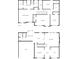 Detailed floor plan showcasing the layout of the home, including bedrooms, kitchen, and living spaces at 9645 Dunhill Way, Cumming, GA 30028